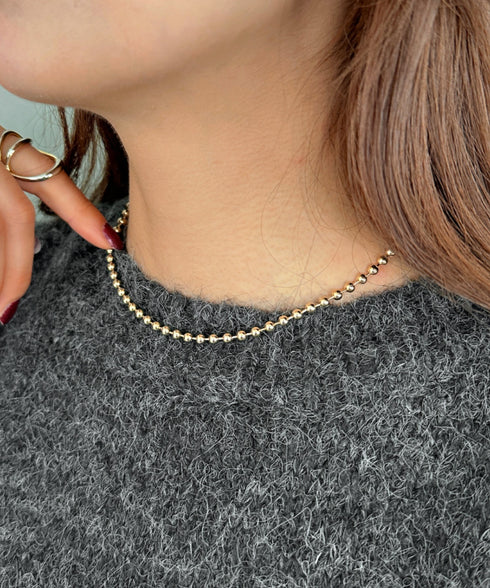 simple ball chain necklace/シンプル マンテルボールチェーンネックレス | CL4231777 | ゴールド