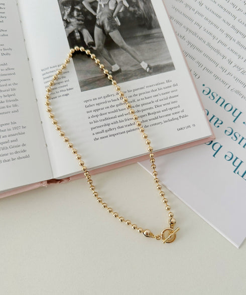 simple ball chain necklace/シンプル マンテルボールチェーンネックレス | CL4231777 | ゴールド