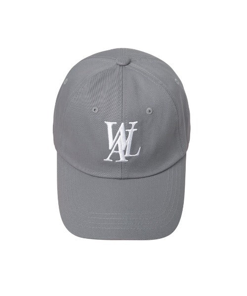WOOALONG(ウアロン)/シグネチャー ロゴ ベースボール キャップ サイズ調整可能/Signature Logo ball cap | IL5231046 | グレー