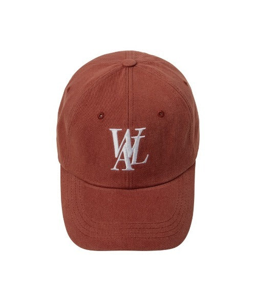 WOOALONG(ウアロン)/シグネチャー ロゴ ベースボール キャップ サイズ調整可能/Signature Logo ball cap | IL5231046 | レッド
