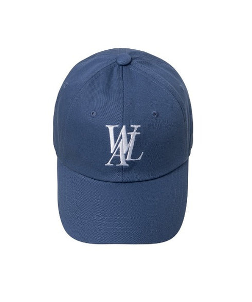 WOOALONG(ウアロン)/シグネチャー ロゴ ベースボール キャップ サイズ調整可能/Signature Logo ball cap | IL5231046 | ブルー