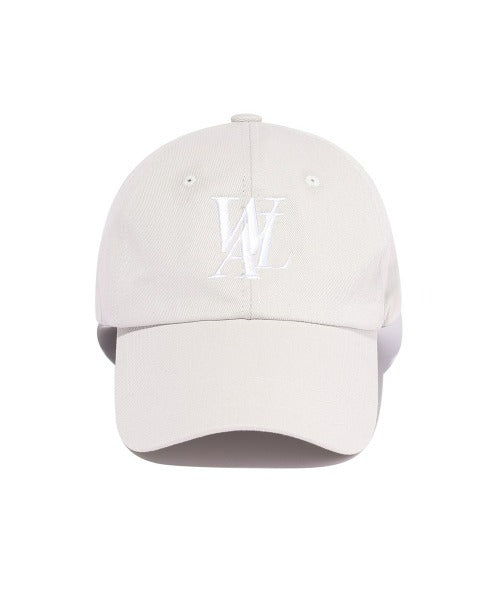 WOOALONG(ウアロン)/シグネチャー ロゴ ベースボール キャップ サイズ調整可能/Signature Logo ball cap | IL5231046 | アイボリー