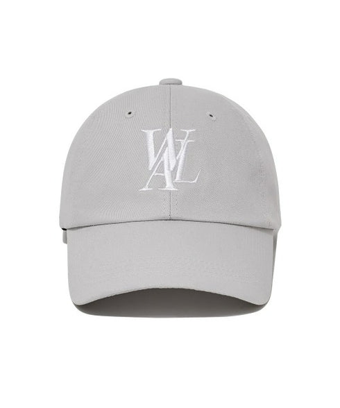 WOOALONG(ウアロン)/シグネチャー ロゴ ベースボール キャップ サイズ調整可能/Signature Logo ball cap | IL5231046 | ライトグレー