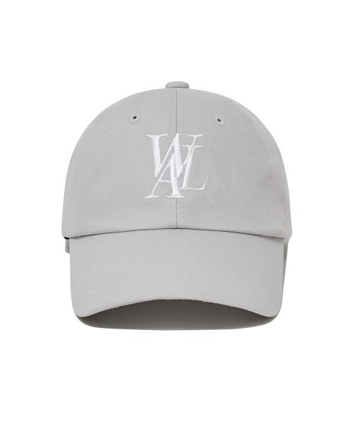 WOOALONG(ウアロン)/シグネチャー ロゴ ベースボール キャップ サイズ調整可能/Signature Logo ball cap | IL5231046 | ライトグレー