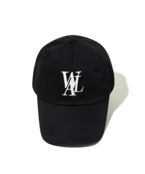 WOOALONG(ウアロン)/シグネチャー ロゴ ベースボール キャップ サイズ調整可能/Signature Logo ball cap | IL5231046 | ブラック