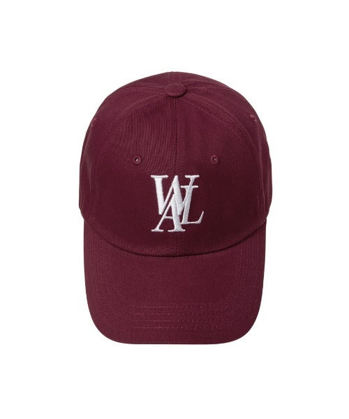 WOOALONG(ウアロン)/シグネチャー ロゴ ベースボール キャップ サイズ調整可能/Signature Logo ball cap | IL5231046 | ワインレッド