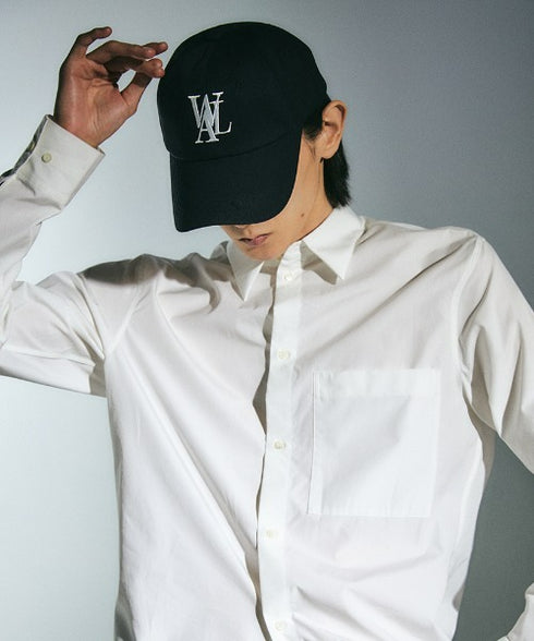 WOOALONG(ウアロン)/シグネチャー ロゴ ベースボール キャップ サイズ調整可能/Signature Logo ball cap | IL5231046 | ブラック