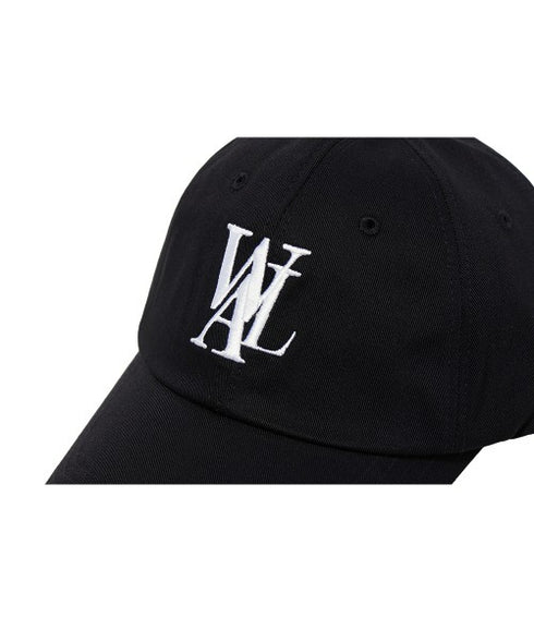 WOOALONG(ウアロン)/シグネチャー ロゴ ベースボール キャップ サイズ調整可能/Signature Logo ball cap | IL5231046 | ブラック