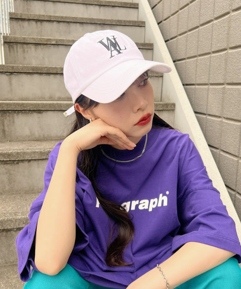 WOOALONG(ウアロン)/シグネチャー ロゴ ベースボール キャップ サイズ調整可能/Signature Logo ball cap | IL5231046 | ホワイト