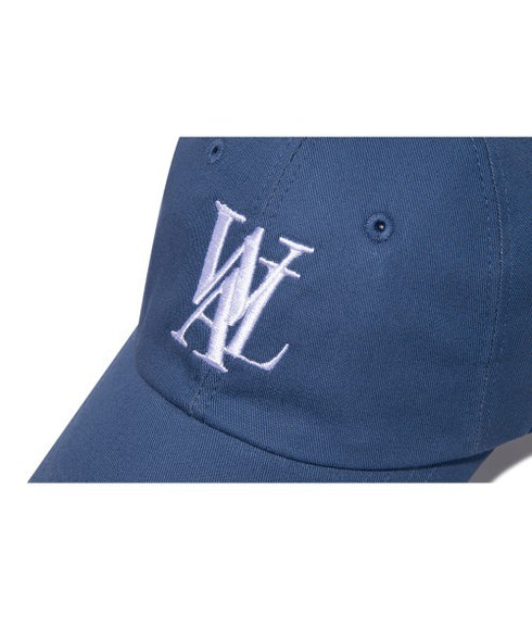 WOOALONG(ウアロン)/シグネチャー ロゴ ベースボール キャップ サイズ調整可能/Signature Logo ball cap | IL5231046 | ブルー