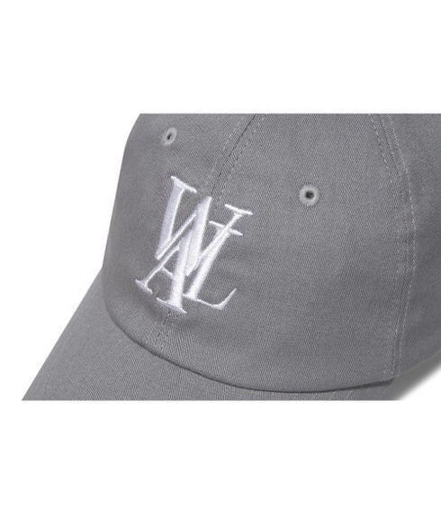 WOOALONG(ウアロン)/シグネチャー ロゴ ベースボール キャップ サイズ調整可能/Signature Logo ball cap | IL5231046 | グレー