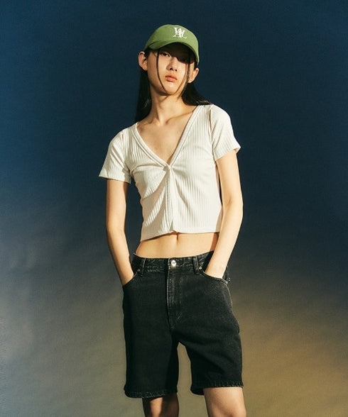 WOOALONG(ウアロン)/シグネチャー ロゴ ベースボール キャップ サイズ調整可能/Signature Logo ball cap | IL5231046 | ライトグリーン