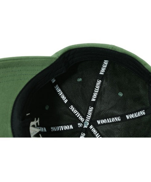 WOOALONG(ウアロン)/シグネチャー ロゴ ベースボール キャップ サイズ調整可能/Signature Logo ball cap | IL5231046 | ライトグリーン