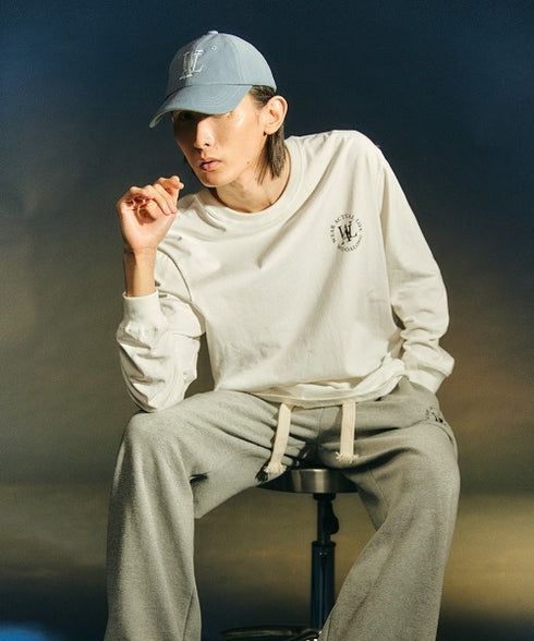 WOOALONG(ウアロン)/シグネチャー ロゴ ベースボール キャップ サイズ調整可能/Signature Logo ball cap | IL5231046 | ライトブルー