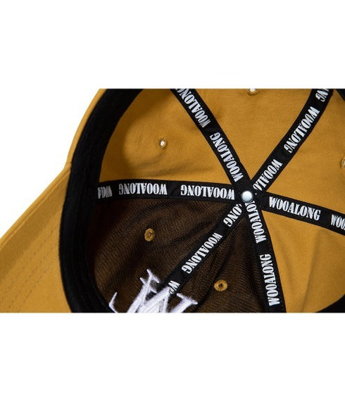 WOOALONG(ウアロン)/シグネチャー ロゴ ベースボール キャップ サイズ調整可能/Signature Logo ball cap | IL5231046 | イエロー