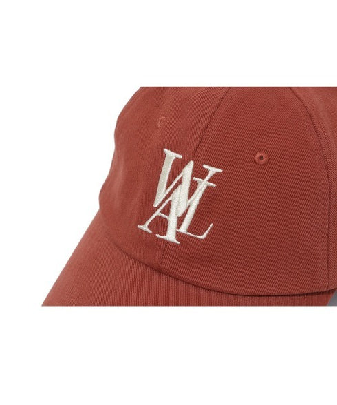 WOOALONG(ウアロン)/シグネチャー ロゴ ベースボール キャップ サイズ調整可能/Signature Logo ball cap | IL5231046 | レッド