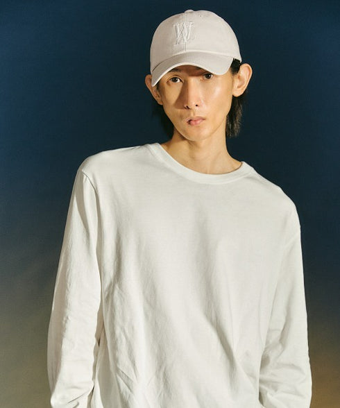 WOOALONG(ウアロン)/シグネチャー ロゴ ベースボール キャップ サイズ調整可能/Signature Logo ball cap | IL5231046 | アイボリー