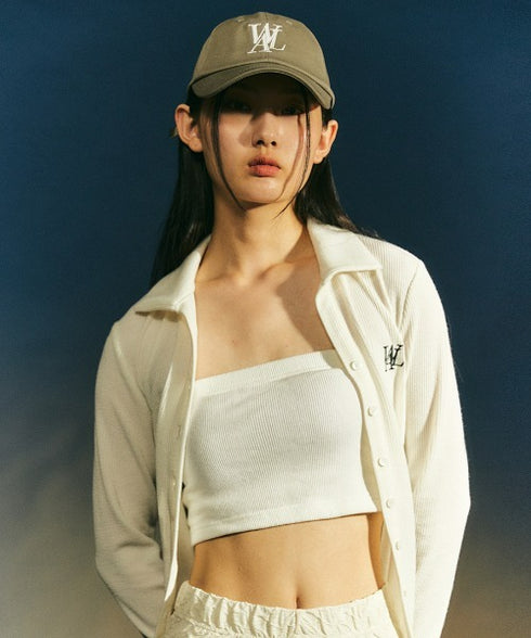 WOOALONG(ウアロン)/シグネチャー ロゴ ベースボール キャップ サイズ調整可能/Signature Logo ball cap | IL5231046 | モカ