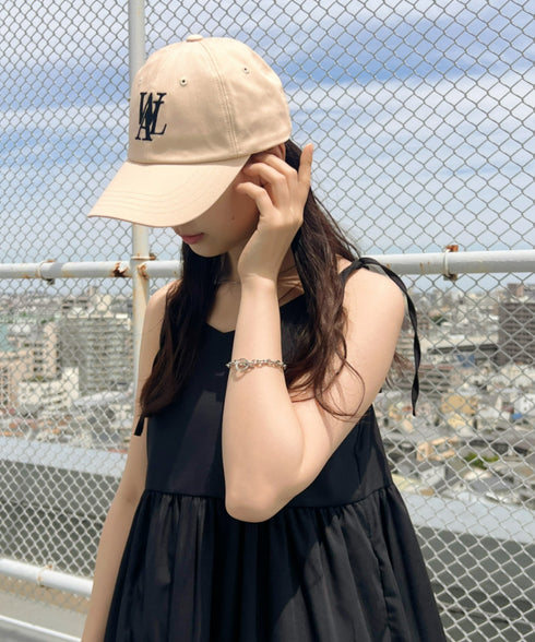 WOOALONG(ウアロン)/シグネチャー ロゴ ベースボール キャップ サイズ調整可能/Signature Logo ball cap | IL5231046 | ベージュ