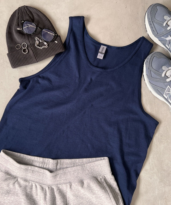 GILDAN(ギルダン)/ウルトラコットン100% オーバーサイズ タンクトップ 6Oz(オンス) | IM2232004 | ネイビー