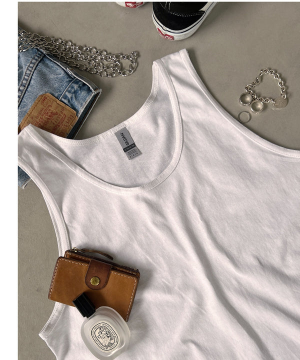 GILDAN(ギルダン)/ウルトラコットン100% オーバーサイズ タンクトップ 6Oz(オンス) | IM2232004 | ホワイト