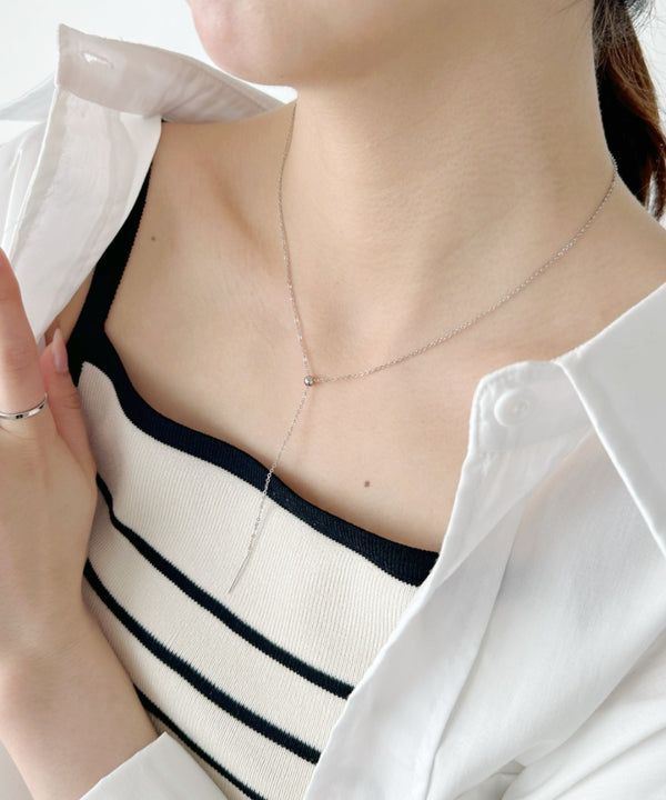 【ステンレス】スライダースキニーチェーンネックレス | IS4231835 | シルバー