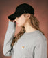 VARZAR(バザール)/Silver stud over fit ball cap/シルバー スタッズ オーバーフィット ベースボール キャップ | IL5232015 | ブラック