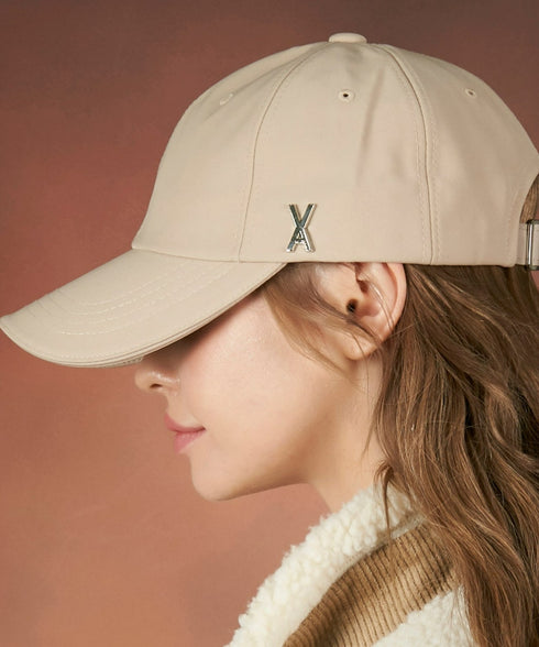 VARZAR(バザール)/Silver stud over fit ball cap/シルバー スタッズ オーバーフィット ベースボール キャップ | IL5232015 | ベージュ