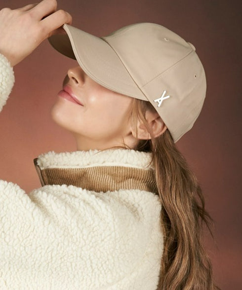 VARZAR(バザール)/Silver stud over fit ball cap/シルバー スタッズ オーバーフィット ベースボール キャップ | IL5232015 | ベージュ