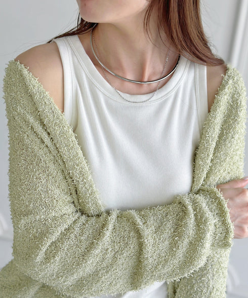 メタルラウンド レイヤード チョーカー ネックカフ | MD4231013 | シルバー