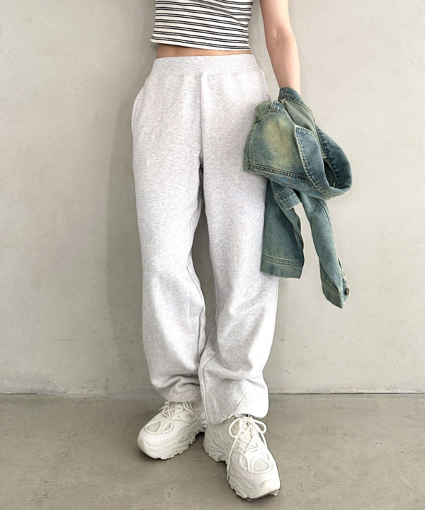 【S ~XXLサイズ対応】カラー ワイド ルーズ ビッグ オーバーサイズ スウェットパンツ | IM2232021 | オートミール