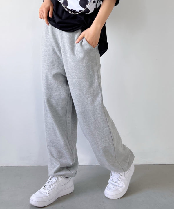 【S ~XXLサイズ対応】カラー ワイド ルーズ ビッグ オーバーサイズ スウェットパンツ | IM2232021 | グレー