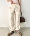 【S ~XXLサイズ対応】カラー ワイド ルーズ ビッグ オーバーサイズ スウェットパンツ | IM2232021 | アイボリー