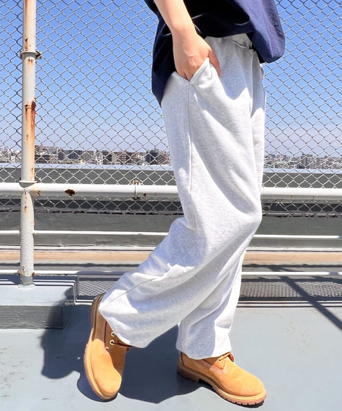 【S ~XXLサイズ対応】カラー ワイド ルーズ ビッグ オーバーサイズ スウェットパンツ | IM2232021 | オートミール