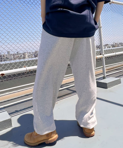 【S ~XXLサイズ対応】カラー ワイド ルーズ ビッグ オーバーサイズ スウェットパンツ | IM2232021 | オートミール