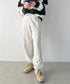 【S ~XXLサイズ対応】カラー ワイド ルーズ ビッグ オーバーサイズ スウェットパンツ | IM2232021 | オートミール