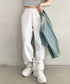 【S ~XXLサイズ対応】カラー ワイド ルーズ ビッグ オーバーサイズ スウェットパンツ | IM2232021 | オートミール