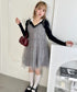 チュールティアードミニキャミワンピース | LO2233022 | グレー