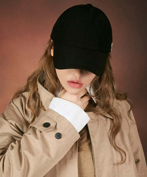 VARZAR(バザール)/Gold stud over fit ball cap/ゴールド スタッズ オーバーフィット ベースボール キャップ | IL5232026 | ブラック