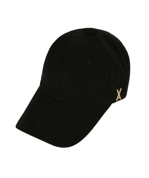VARZAR(バザール)/Gold stud over fit ball cap/ゴールド スタッズ オーバーフィット ベースボール キャップ | IL5232026 | ブラック