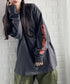 Carhartt(カーハート)/袖ロゴ ロンT USA規格 ルーズフィット ヘビーウェイト 6.75Oz ビッグサイズ オーバーサイズ コットン K231/ LOOSE FIT HEAVYWEIGHT LONG-SLEEVE LOGO SLEEVE GRAPHIC T-SHIRT | IM2233010 | ダークグレー