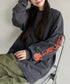 Carhartt(カーハート)/袖ロゴ ロンT USA規格 ルーズフィット ヘビーウェイト 6.75Oz ビッグサイズ オーバーサイズ コットン K231/ LOOSE FIT HEAVYWEIGHT LONG-SLEEVE LOGO SLEEVE GRAPHIC T-SHIRT | IM2233010 | ダークグレー