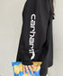 Carhartt(カーハート)/袖ロゴ ロンT USA規格 ルーズフィット ヘビーウェイト 6.75Oz ビッグサイズ オーバーサイズ コットン K231/ LOOSE FIT HEAVYWEIGHT LONG-SLEEVE LOGO SLEEVE GRAPHIC T-SHIRT | IM2233010 | ブラック