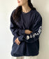 Carhartt(カーハート)/袖ロゴ ロンT USA規格 ルーズフィット ヘビーウェイト 6.75Oz ビッグサイズ オーバーサイズ コットン K231/ LOOSE FIT HEAVYWEIGHT LONG-SLEEVE LOGO SLEEVE GRAPHIC T-SHIRT | IM2233010 | ネイビー
