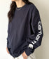 Carhartt(カーハート)/袖ロゴ ロンT USA規格 ルーズフィット ヘビーウェイト 6.75Oz ビッグサイズ オーバーサイズ コットン K231/ LOOSE FIT HEAVYWEIGHT LONG-SLEEVE LOGO SLEEVE GRAPHIC T-SHIRT | IM2233010 | ネイビー