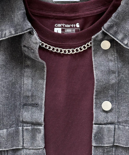 Carhartt(カーハート)/袖ロゴ ロンT USA規格 ルーズフィット ヘビーウェイト 6.75Oz ビッグサイズ オーバーサイズ コットン K231/ LOOSE FIT HEAVYWEIGHT LONG-SLEEVE LOGO SLEEVE GRAPHIC T-SHIRT | IM2233010 | ワインレッド