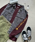 Carhartt(カーハート)/袖ロゴ ロンT USA規格 ルーズフィット ヘビーウェイト 6.75Oz ビッグサイズ オーバーサイズ コットン K231/ LOOSE FIT HEAVYWEIGHT LONG-SLEEVE LOGO SLEEVE GRAPHIC T-SHIRT | IM2233010 | ワインレッド