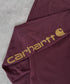 Carhartt(カーハート)/袖ロゴ ロンT USA規格 ルーズフィット ヘビーウェイト 6.75Oz ビッグサイズ オーバーサイズ コットン K231/ LOOSE FIT HEAVYWEIGHT LONG-SLEEVE LOGO SLEEVE GRAPHIC T-SHIRT | IM2233010 | ワインレッド