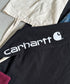Carhartt(カーハート)/袖ロゴ ロンT USA規格 ルーズフィット ヘビーウェイト 6.75Oz ビッグサイズ オーバーサイズ コットン K231/ LOOSE FIT HEAVYWEIGHT LONG-SLEEVE LOGO SLEEVE GRAPHIC T-SHIRT | IM2233010 | ブラック