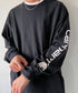 Carhartt(カーハート)/袖ロゴ ロンT USA規格 ルーズフィット ヘビーウェイト 6.75Oz ビッグサイズ オーバーサイズ コットン K231/ LOOSE FIT HEAVYWEIGHT LONG-SLEEVE LOGO SLEEVE GRAPHIC T-SHIRT | IM2233010 | ブラック